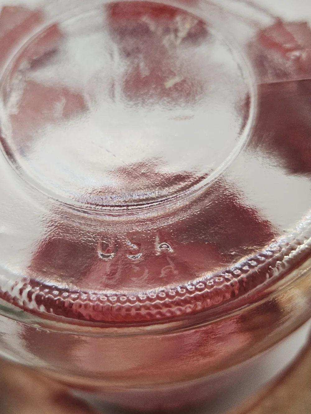Vintage 80s Carlton Glass Valentine Jar with Lid